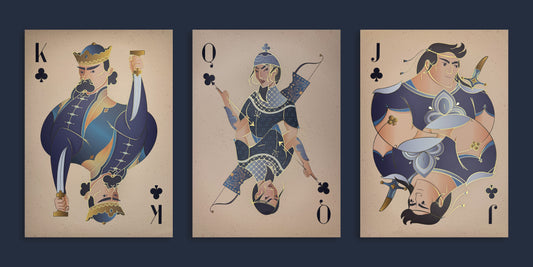 "Club Royal Court" Large Print Set (3 Pieces) ♣