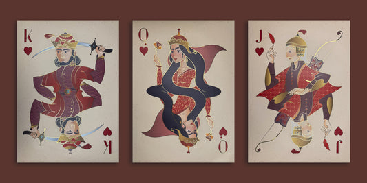 "Heart Royal Court" Large Print Set (3 Pieces) ♥