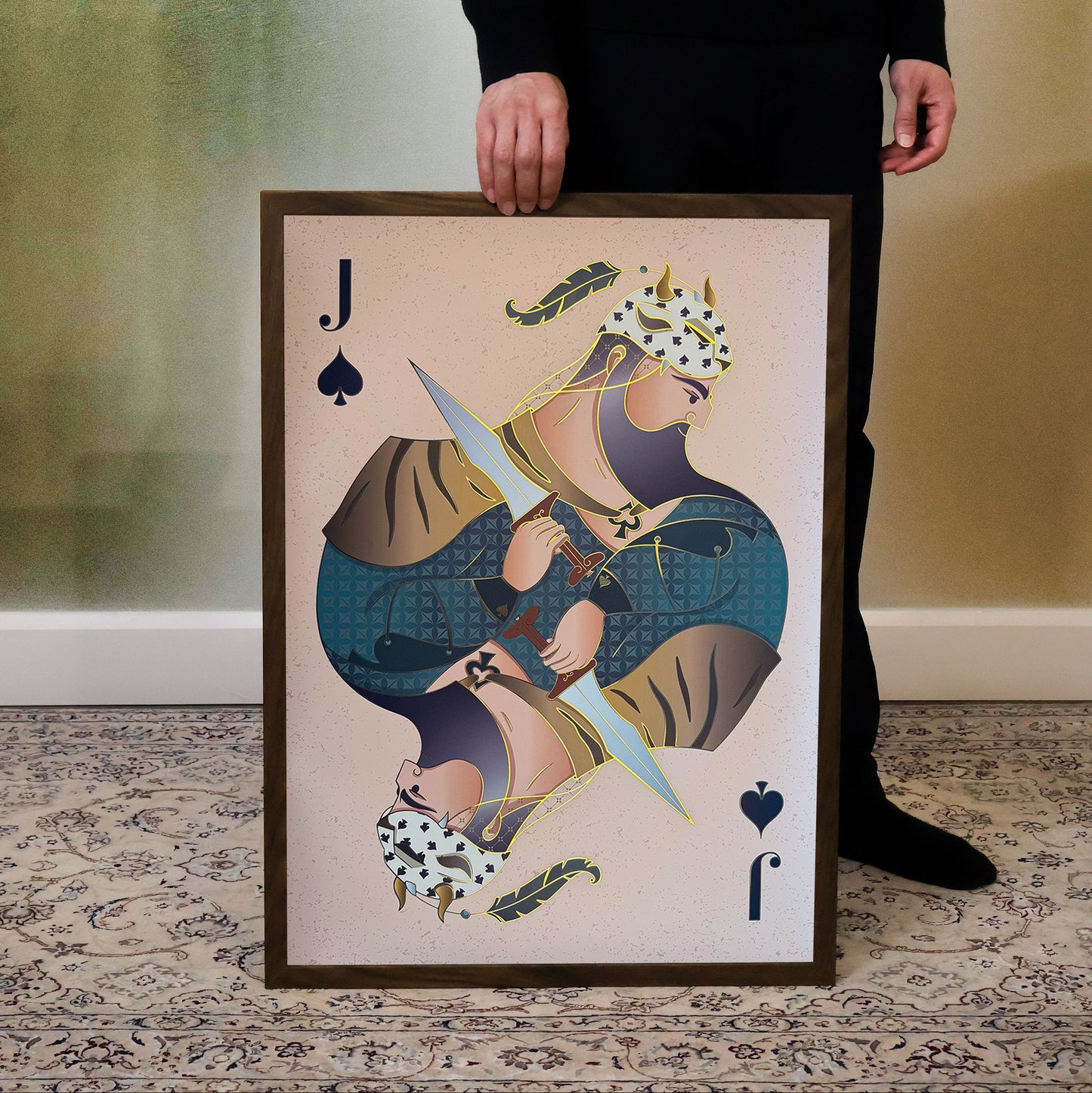 "Spade Royal Court" Large Print Set (3 Pieces) ♠
