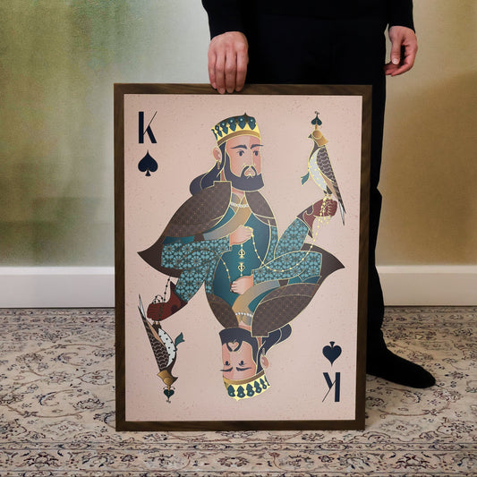 "Spade Royal Court" Large Print Set (3 Pieces) ♠